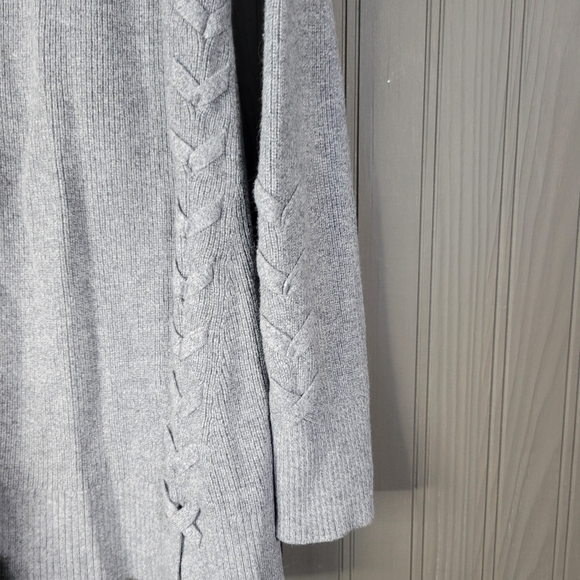 Banana Republic Open Front Cardigan Side Cable Knit Detailing Gray Women's XS - Picture 5 of 8
